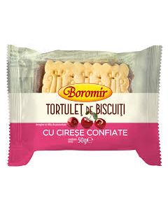 BOROMIR TORTULETI DE BISCUITI CU CIRESE 50G